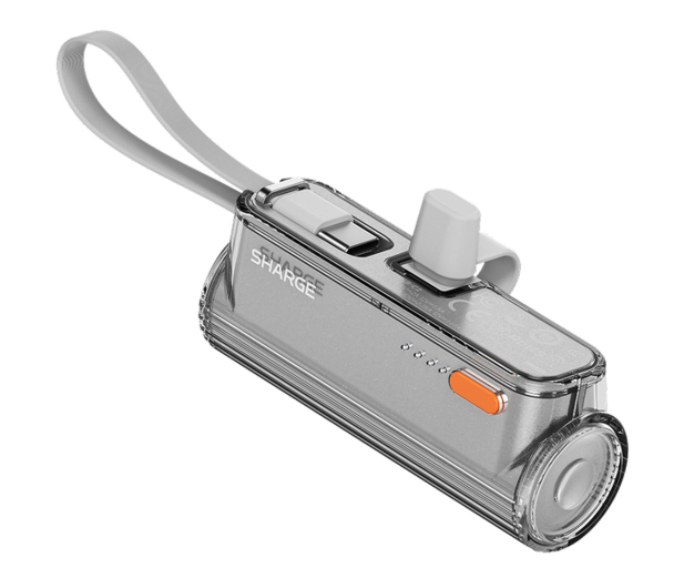 Sharge PowerBank Flow Mini 2 22,5W QC 3.0 PD 3.0 Szary - 1455943 - zdjęcie